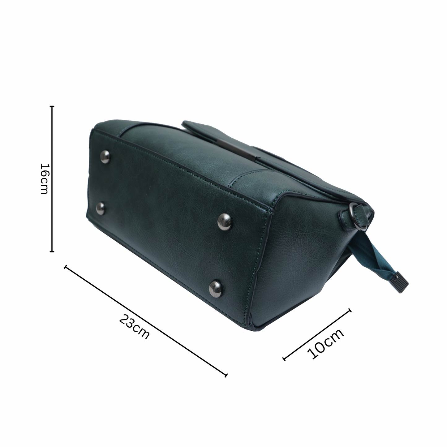 Women Sling Bag in brown with adjustable strap detail.