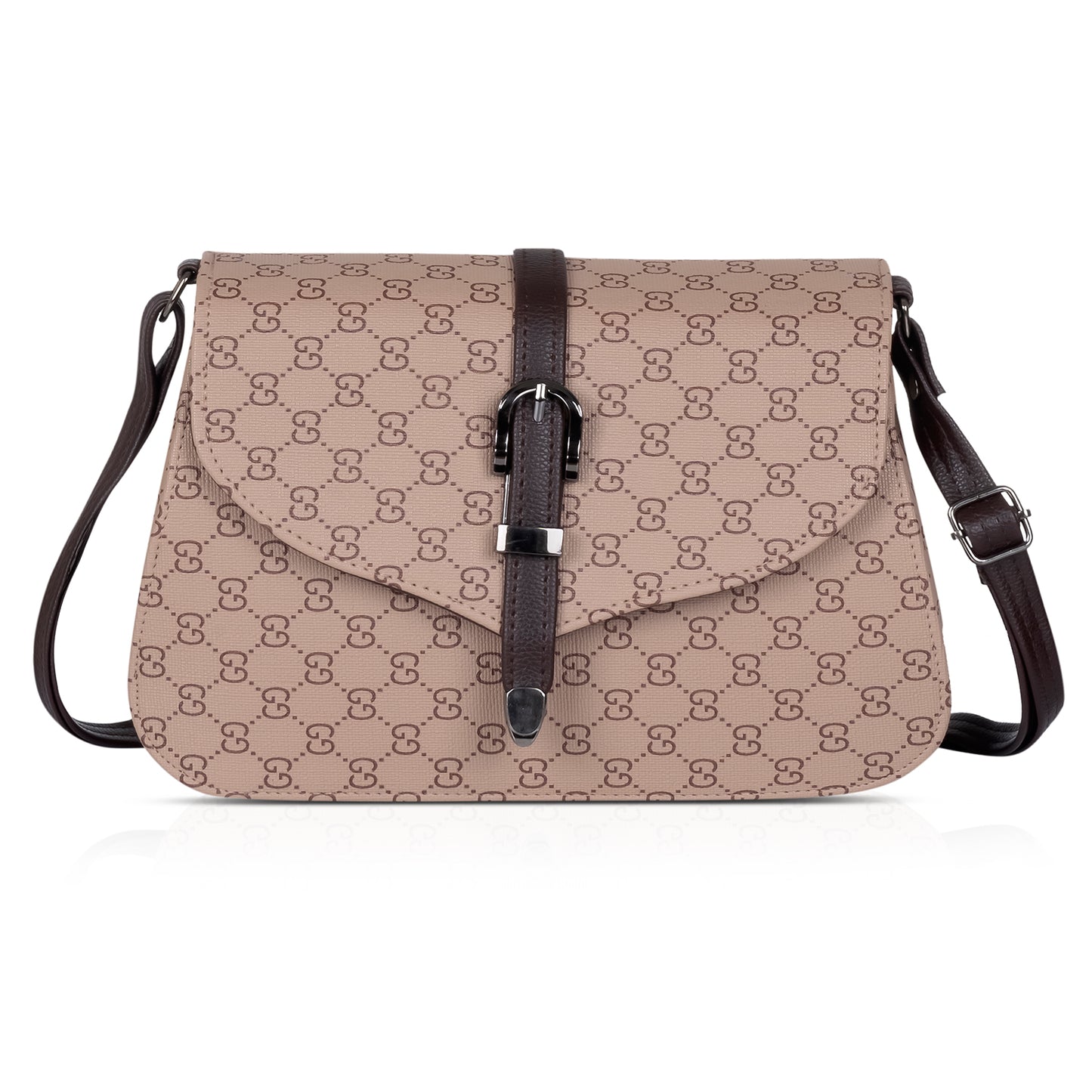 Designer-inspired black crossbody bag, crafted for women’s versatile style.