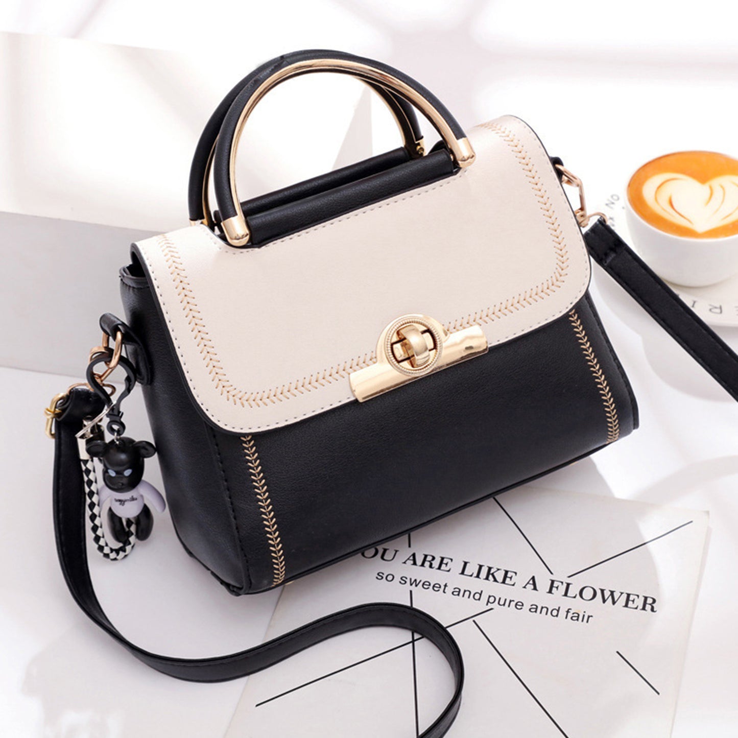 Trendy Dual Color Sling Bag, stylish sling bag for ladies.
