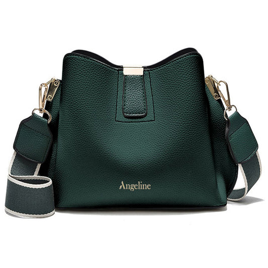 Green women shoulder sling bag for work Angelinebyangie