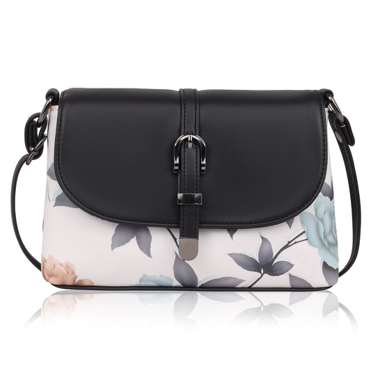 Women sling bag in black for daily chic style.