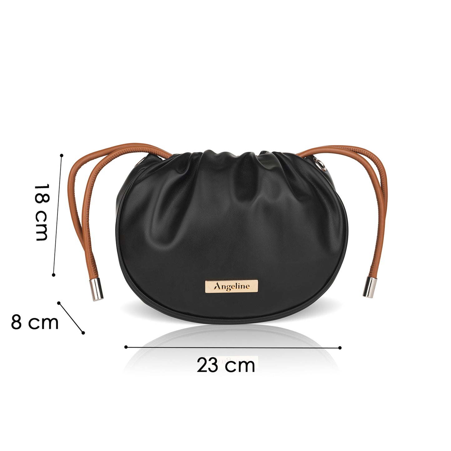 Sling bag with multiple pockets, designed for evening strolls.