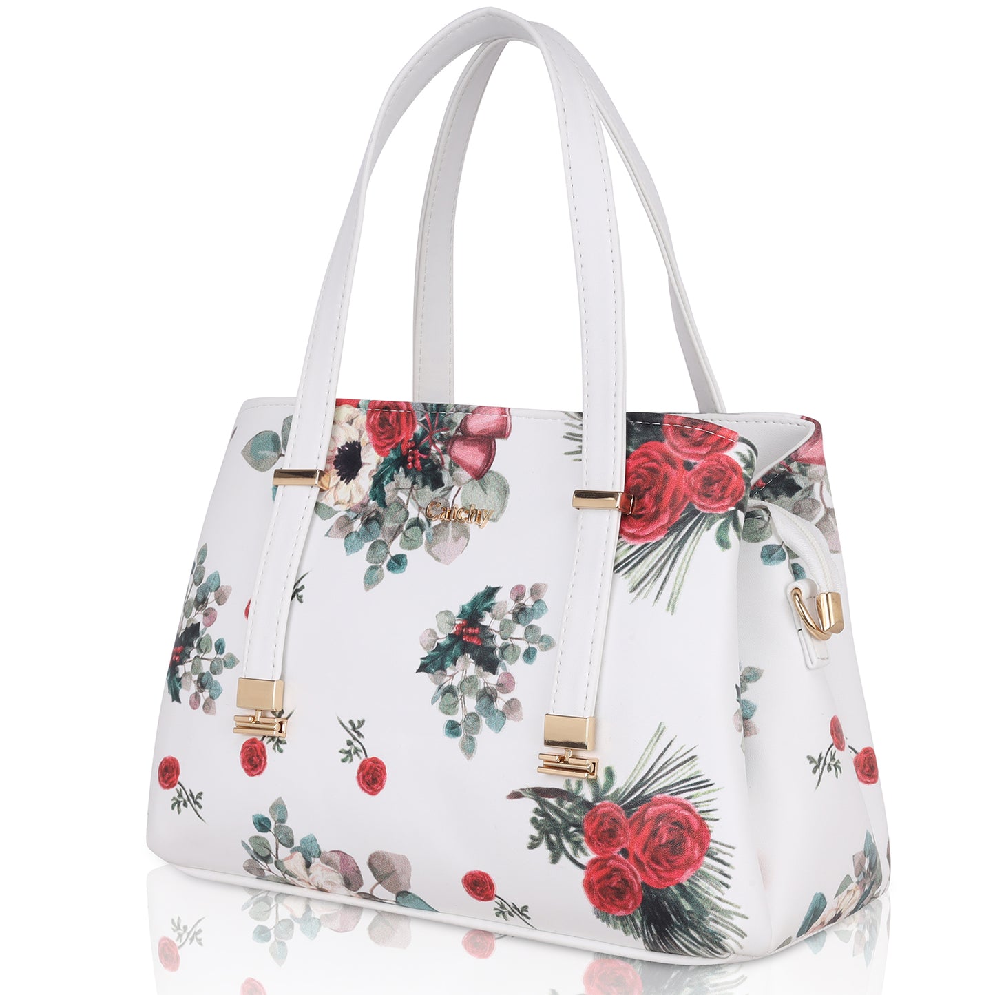 Designer handbags in white for casual outings.