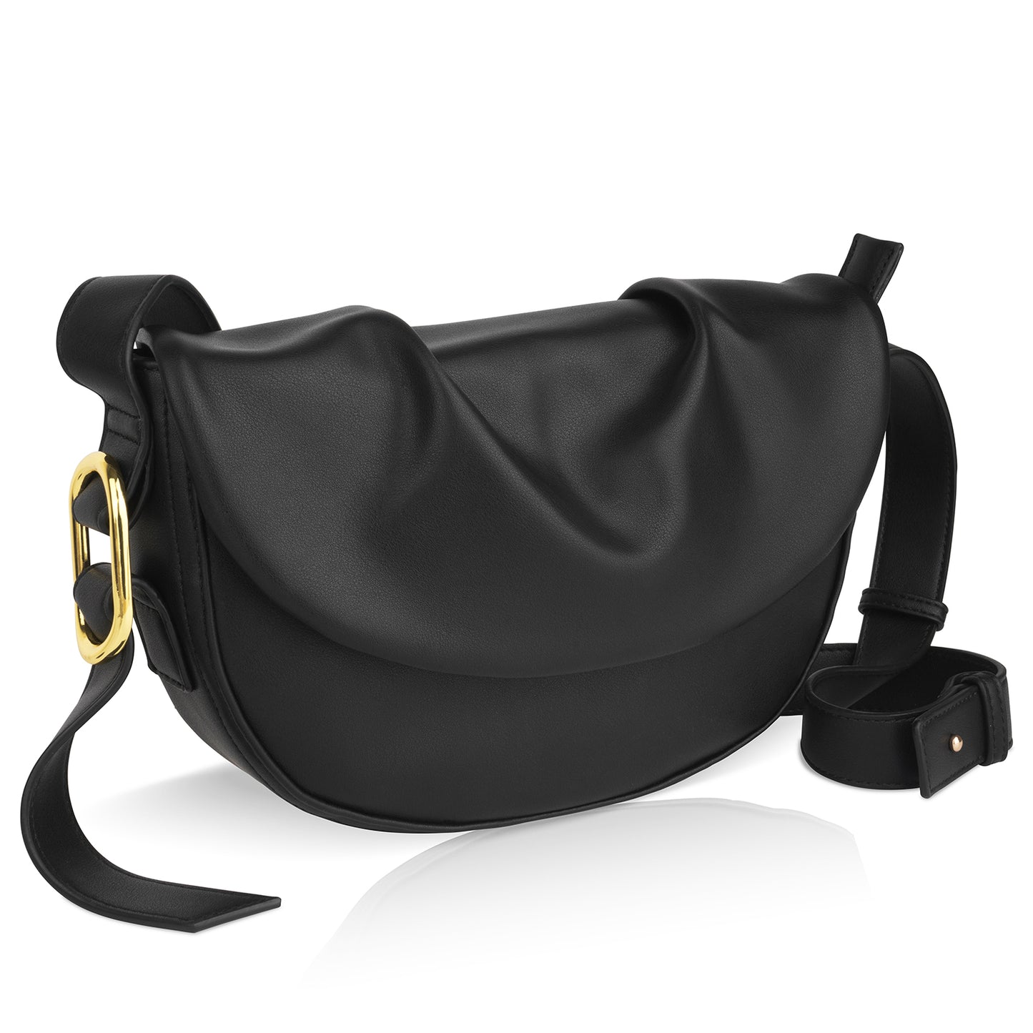 Frill Design Sling Bag, a beige sling bag for women with a trendy vibe.