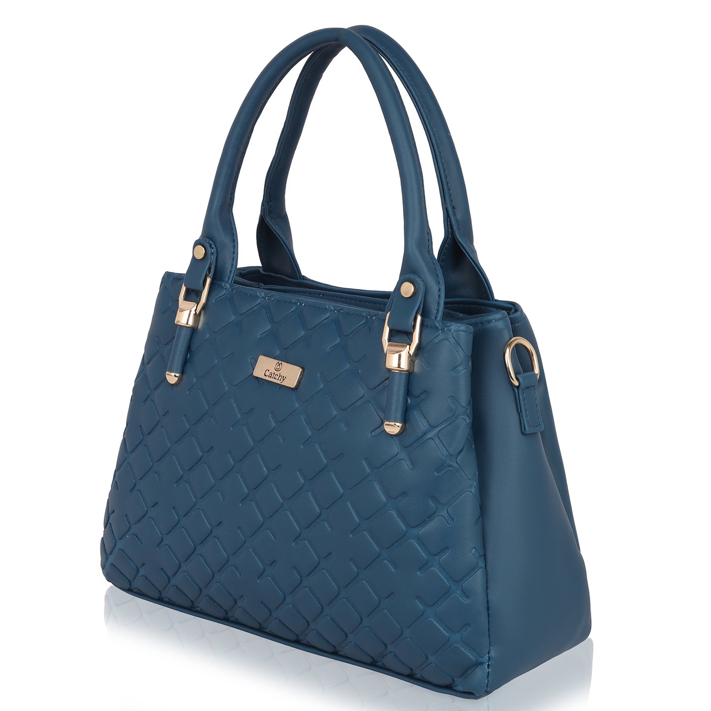 Catchy women hand bag with adjustable strap.
