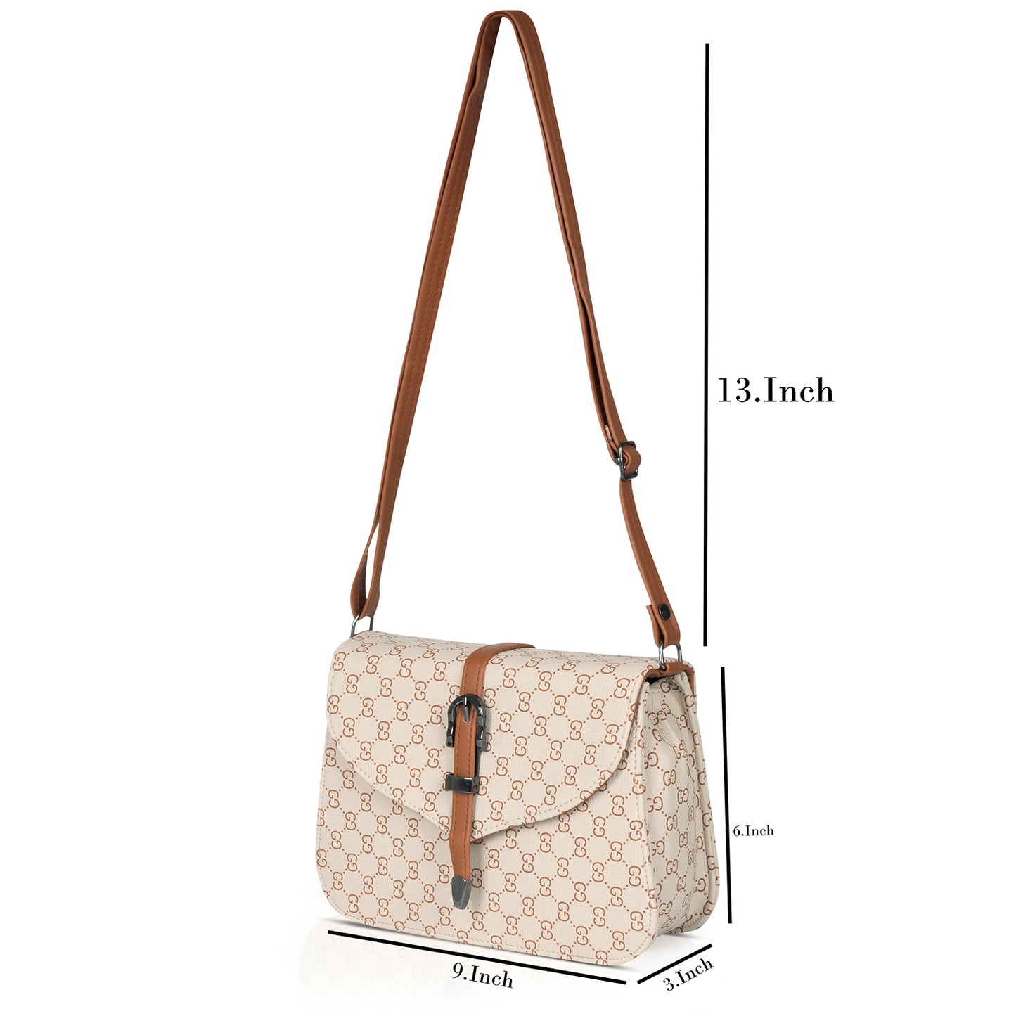 Elegant brown crossbody purse for women, ideal for all-day wear and versatility.