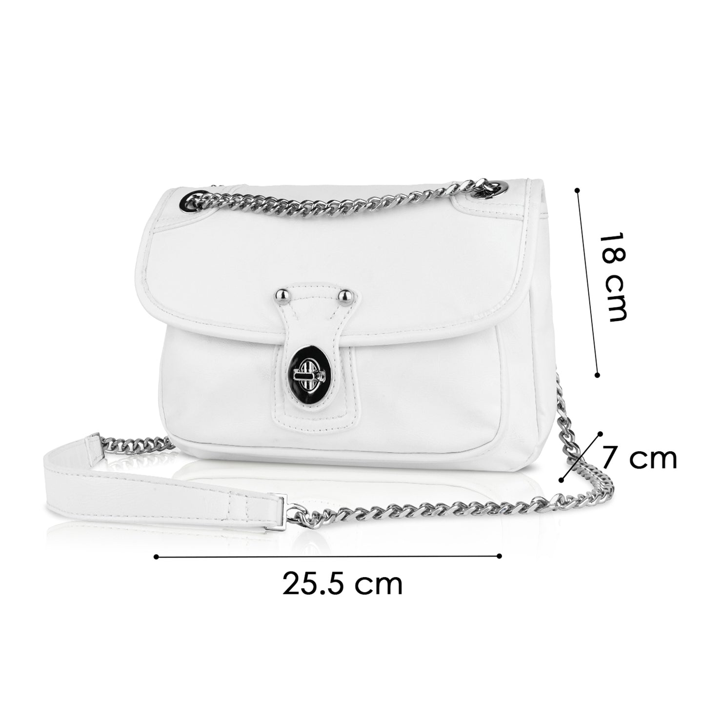 Elegant best chain sling bag, perfect thick chain women sling bag for daily use.
