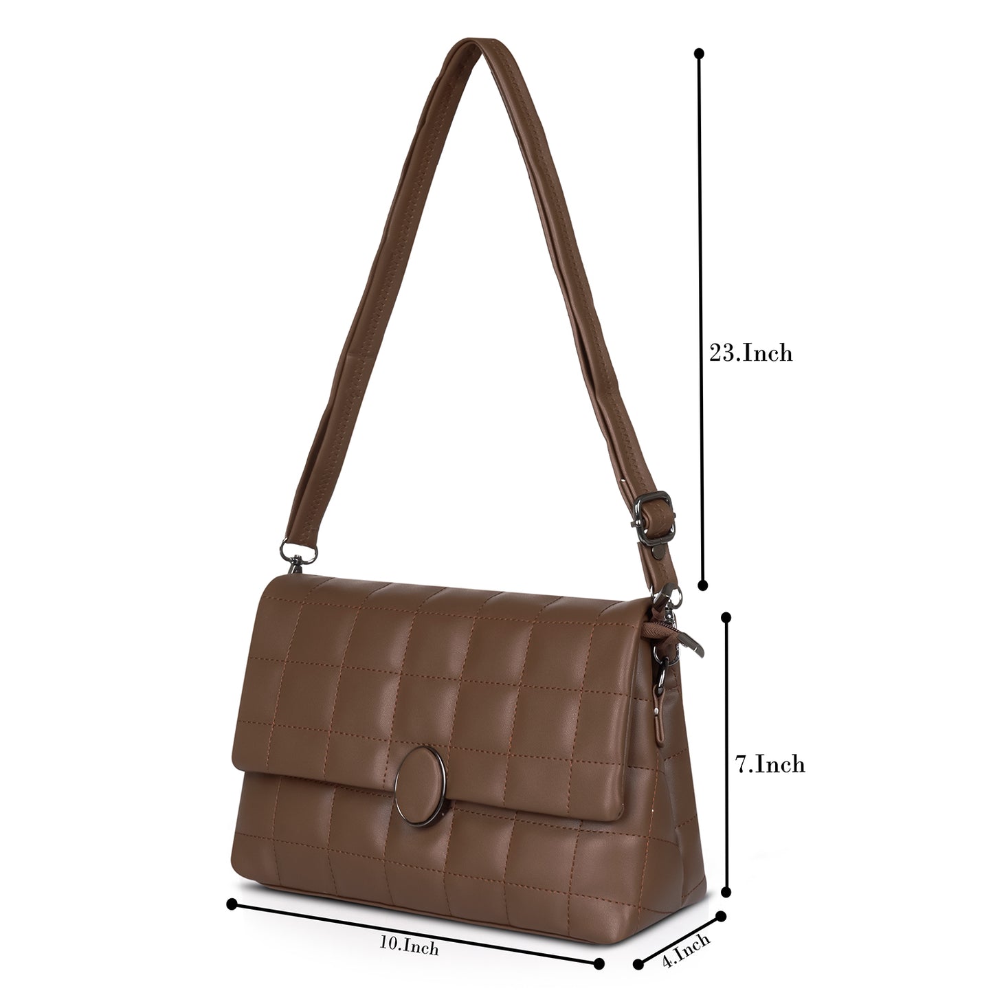Elegant black quilted bag with gold-tone chain, ideal for parties and travel.