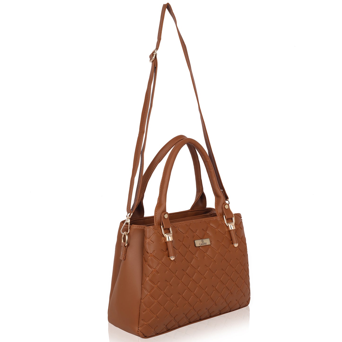 Catchy women hand bag styled for evening glamour.