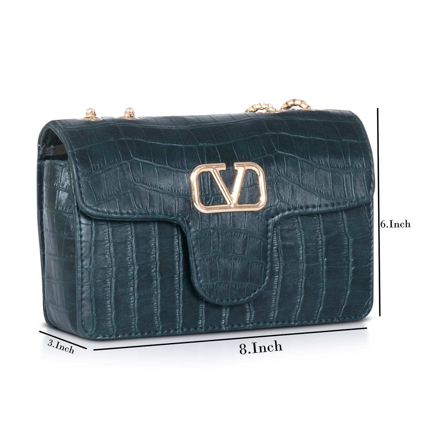 Black croc-patterned handbag in a street-style look, paired with denim for a casual yet luxe appearance.