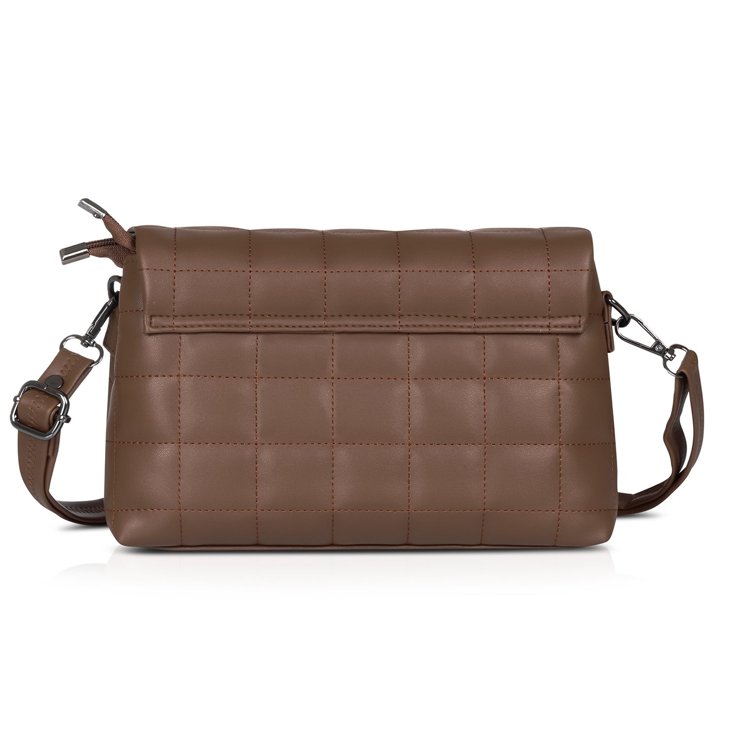 Black crossbody bag with quilted texture, designed for women seeking chic style.