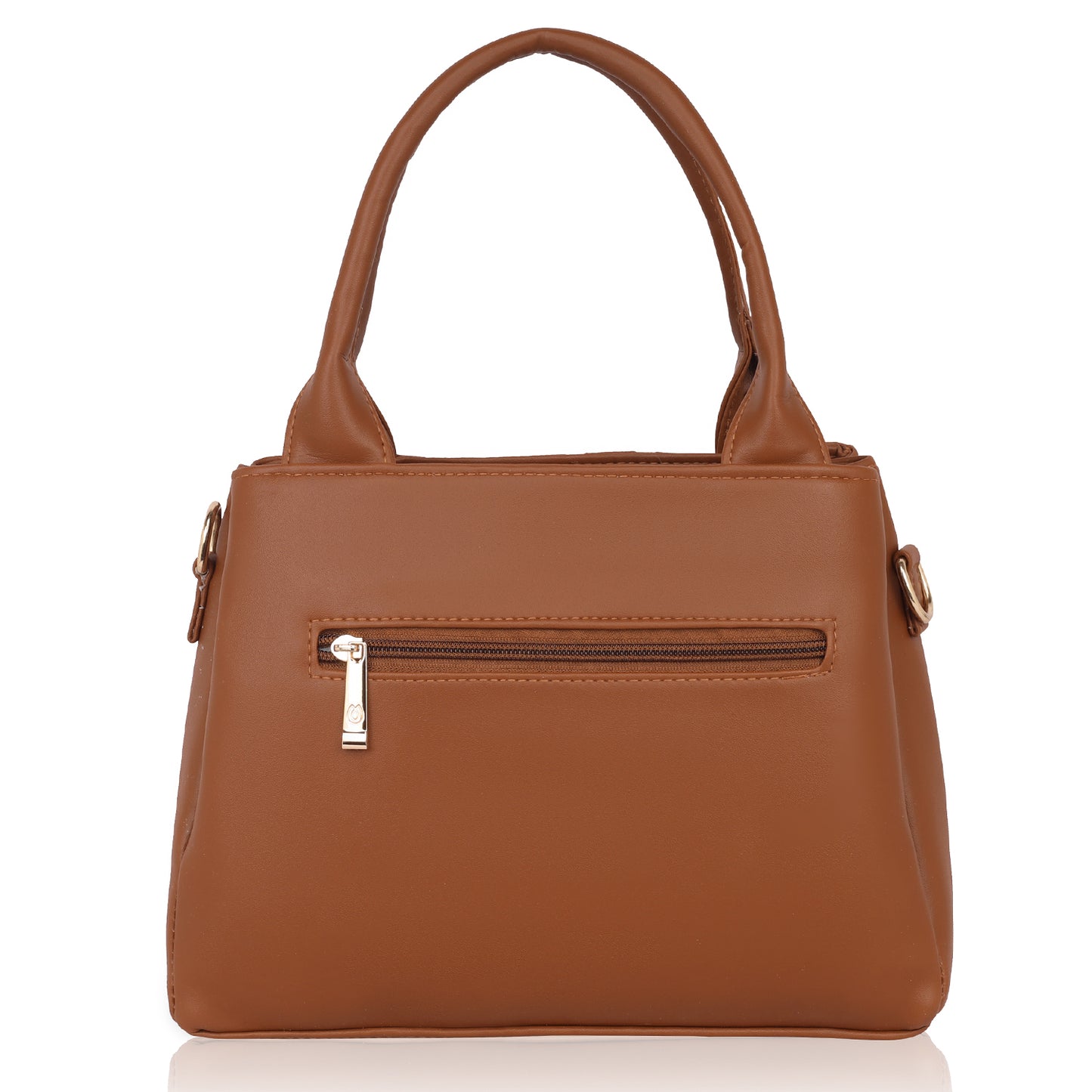 Front view of cross body handbags in sleek design.