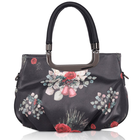 Catchy Flower Design Sling Bag For Women | Stylish Crossbody Bag for Girls, Ladies, Women | Minimalistic Bag Made of PU