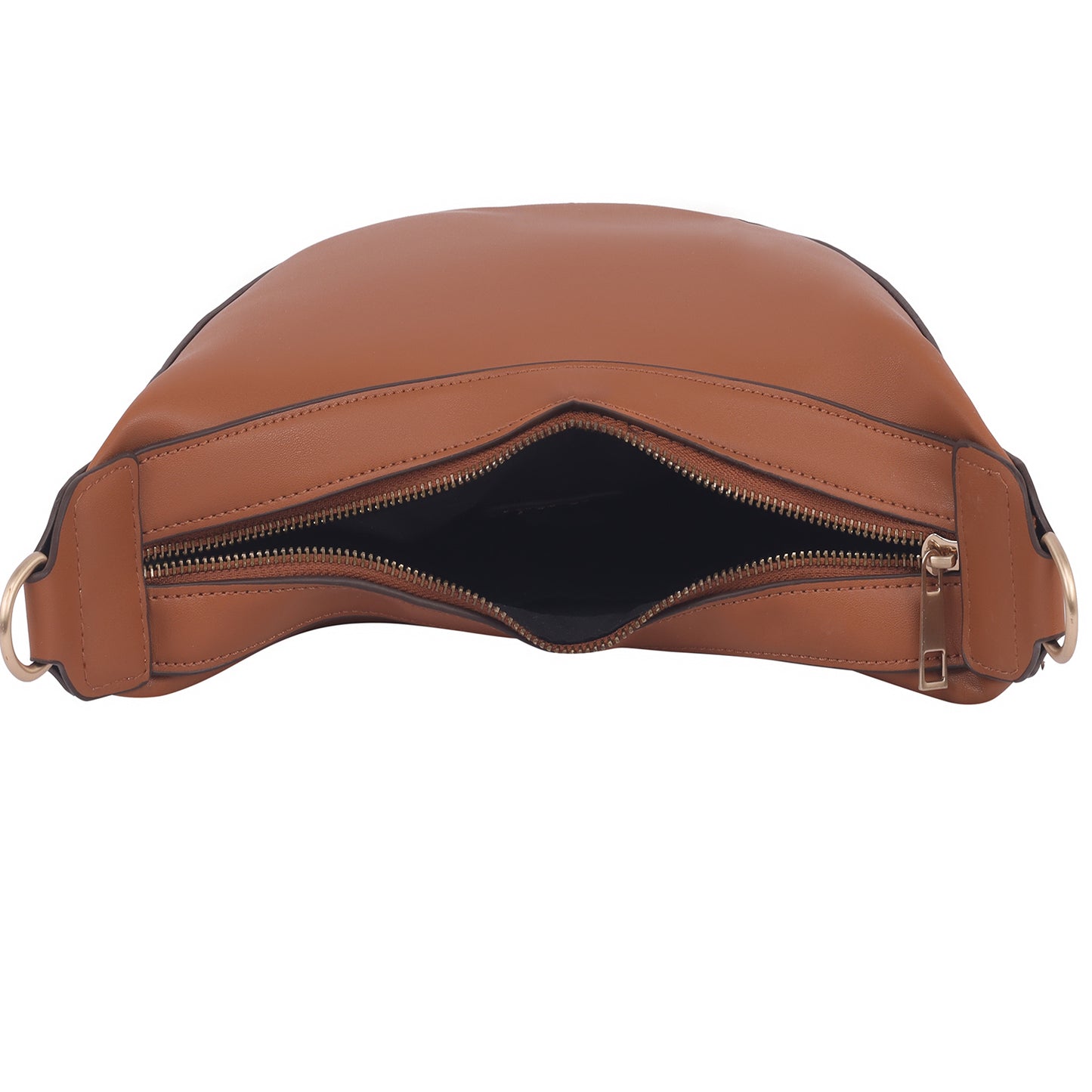 Tan sling bags for daily use with adjustable strap.