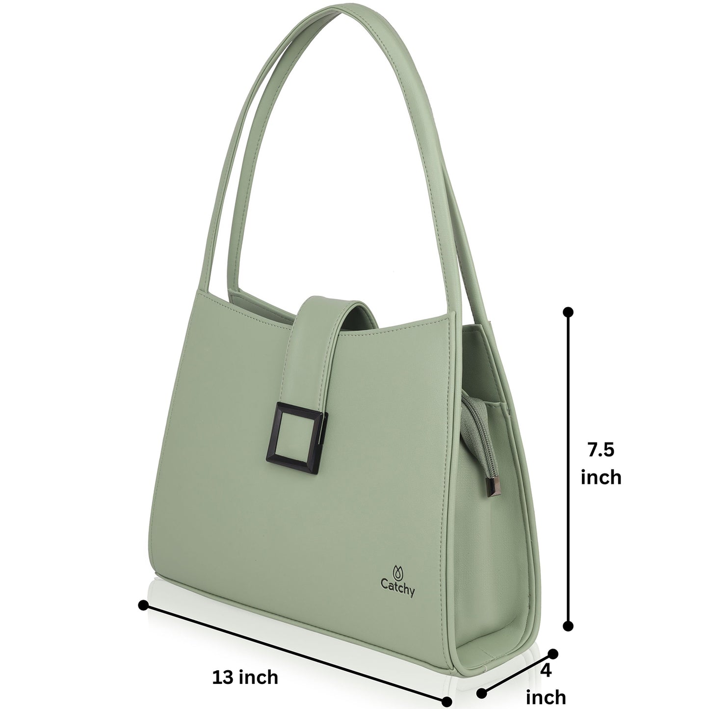Close-up of a Designer Women Handbag’s sturdy handles for daily use.