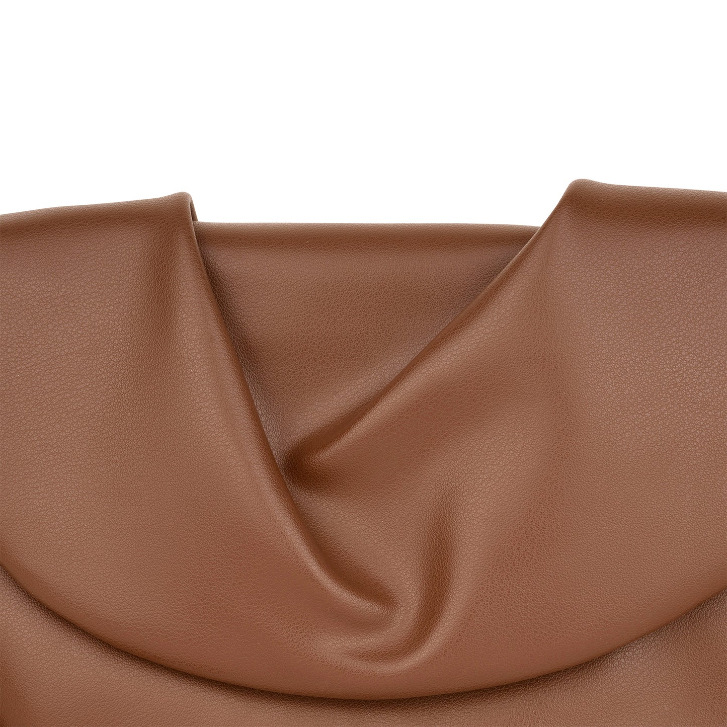 Small brown sling bags with frill accents, perfect for women on the go.