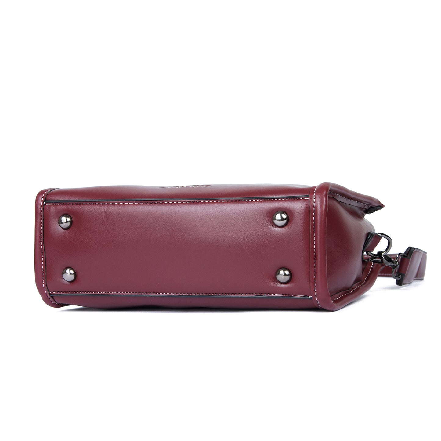 Angeline's Royal Maroon & Brown Cross Body Sling Bag