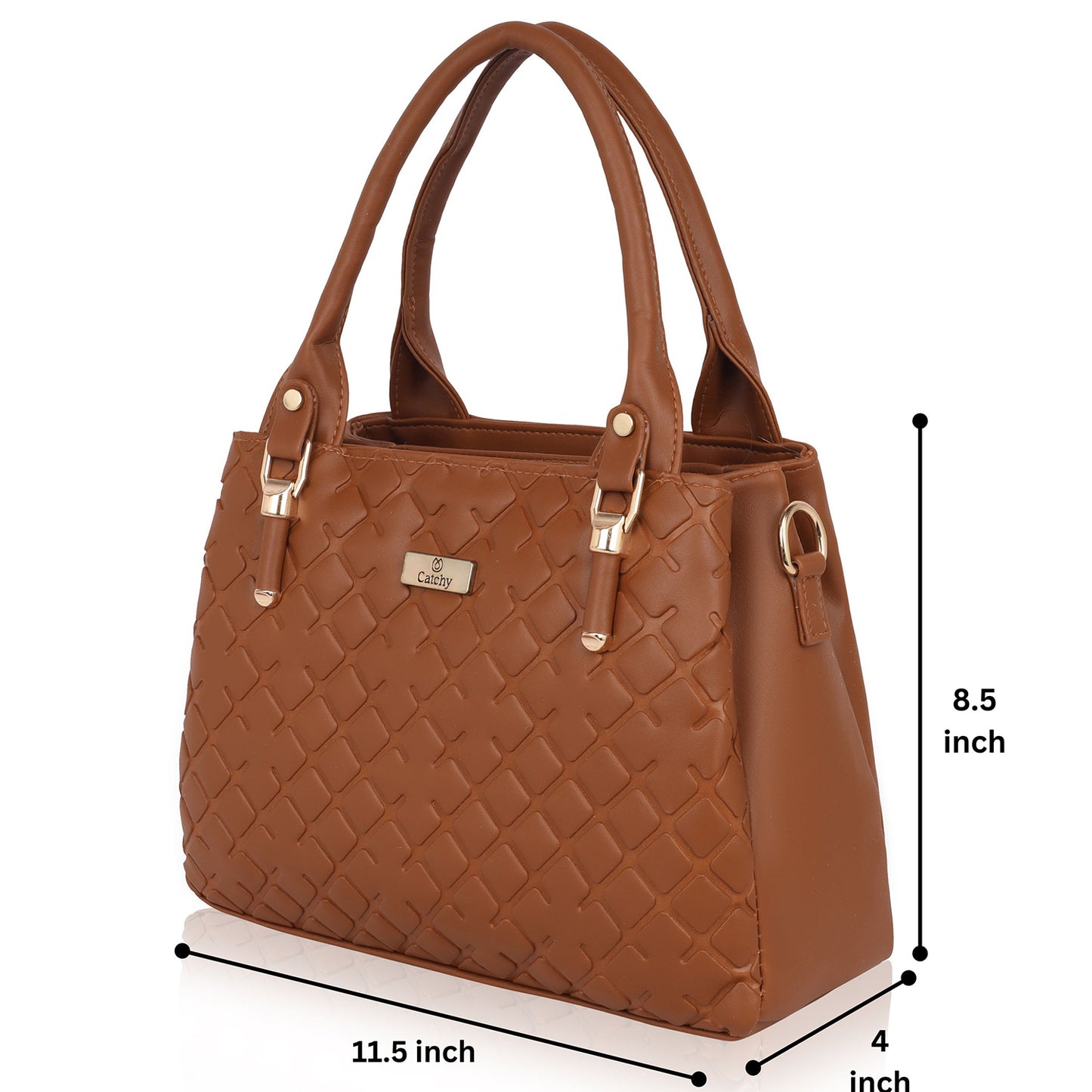 Catchy women hand bag in pink for bold fashion.