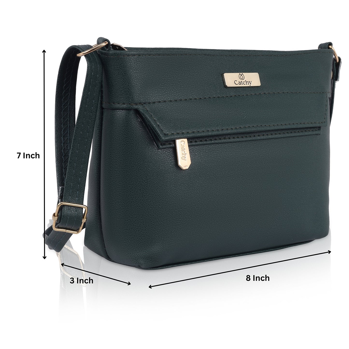 Beige Sling Bag for Women in chic over-shoulder view.