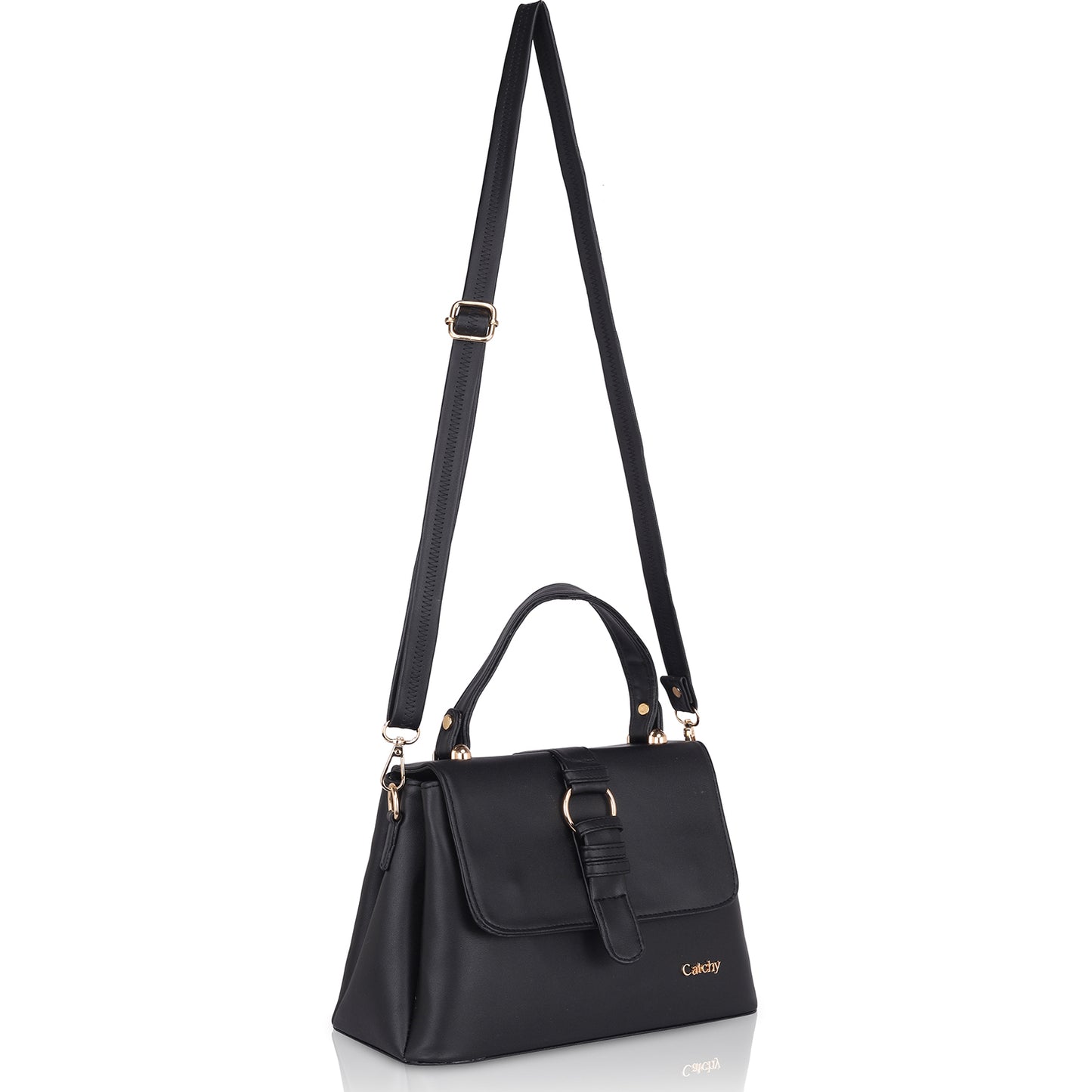Sling bag with multiple pockets in white for travel.