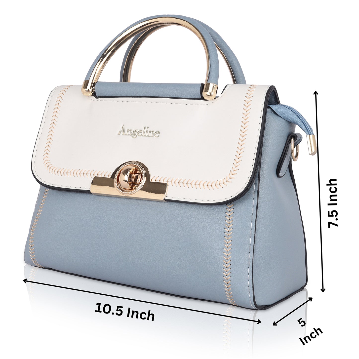 Front Stylish sling bags for ladies: Dual Color Sling Bag, travel-ready.