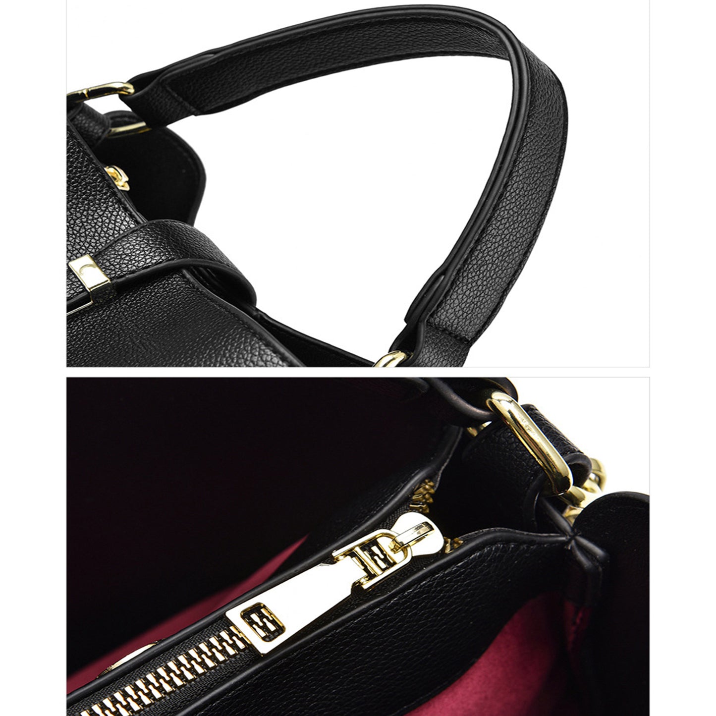 Angeline tote bag carried in stylish outfit.