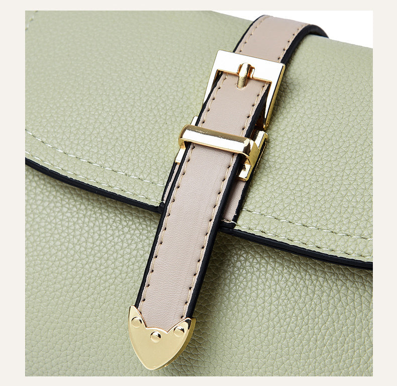 Green and Black Sling Bag for Women's
