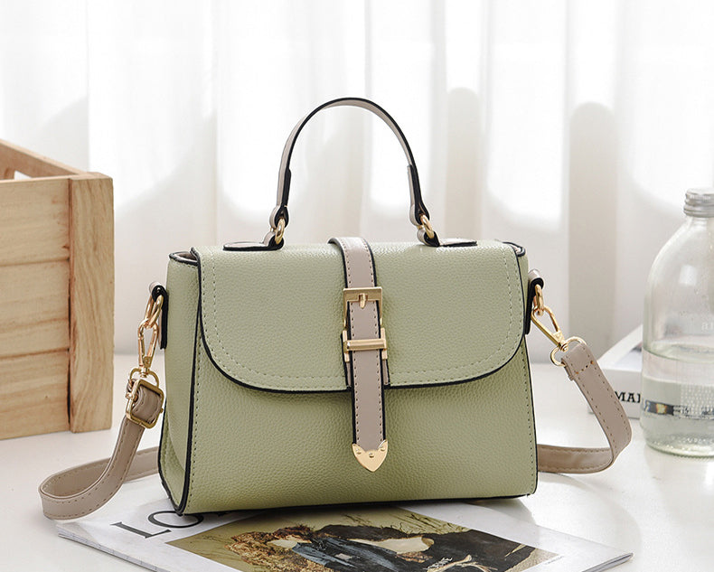Green and Black Sling Bag for Women's