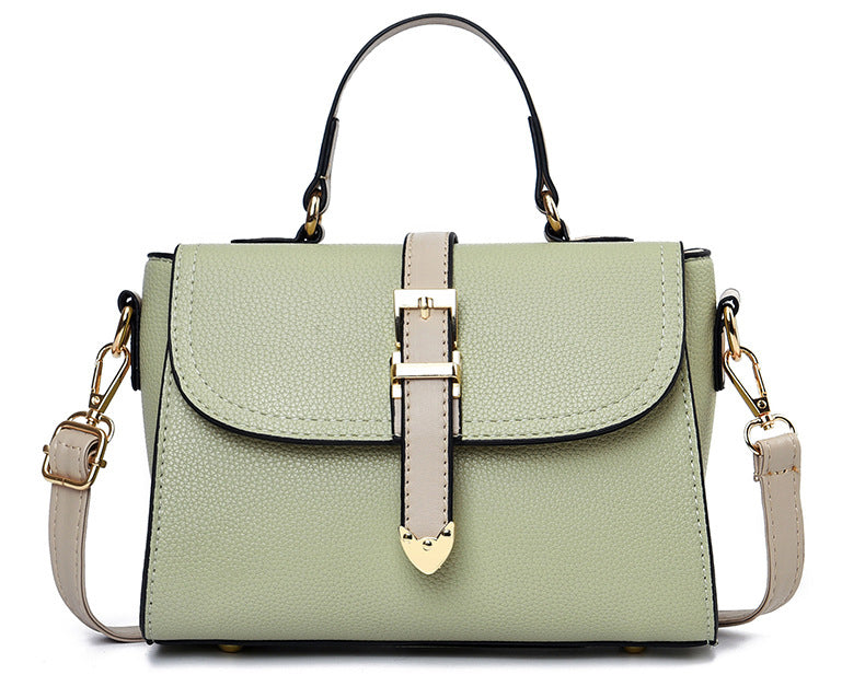 Green and Black Sling Bag for Women's