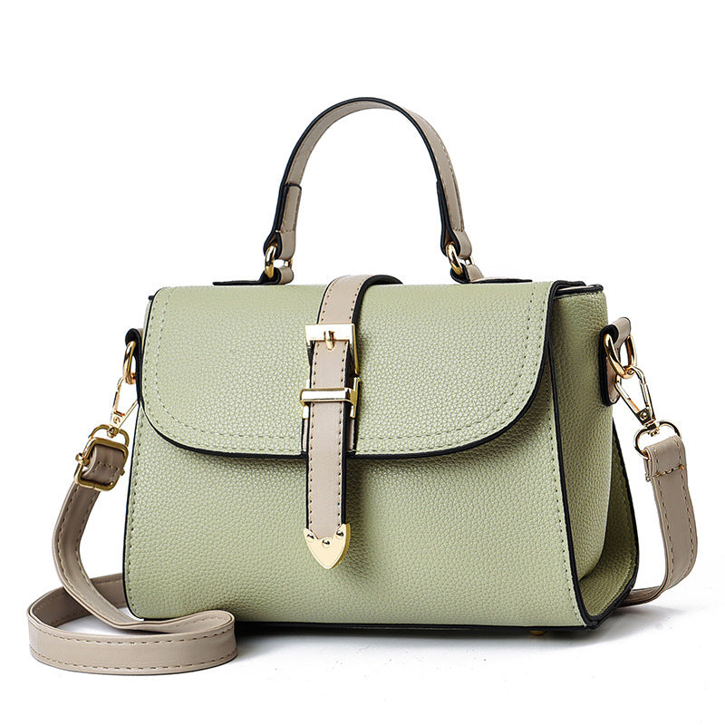 Green and Black Sling Bag for Women's