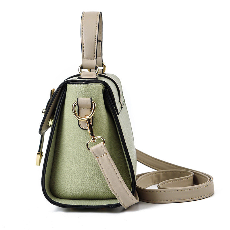 Green and Black Sling Bag for Women's