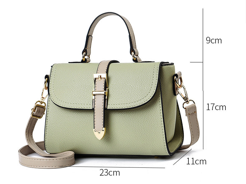 Green and Black Sling Bag for Women's