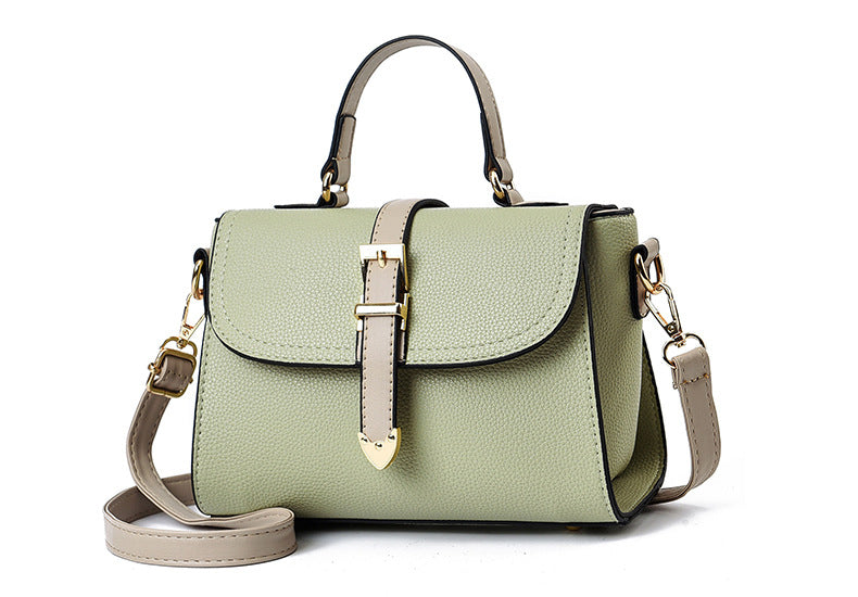 Green and Black Sling Bag for Women's