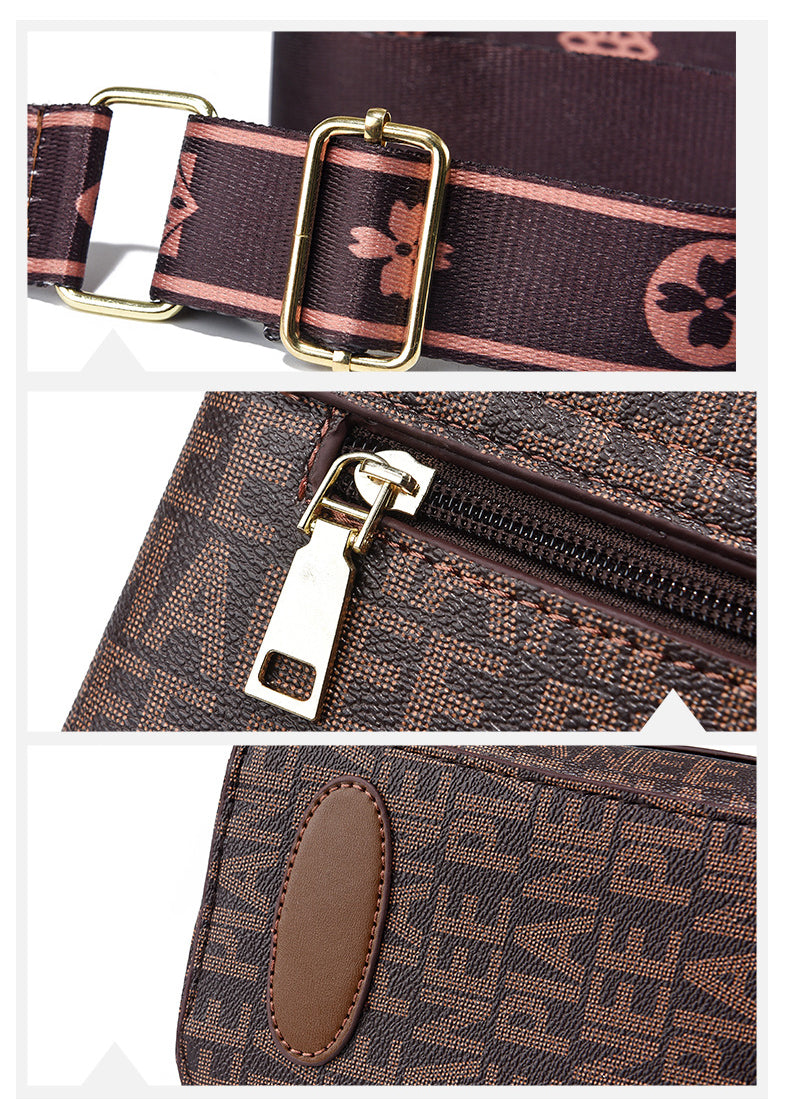 Stylish brown sling bag, a must-have for fashionable daily wear.