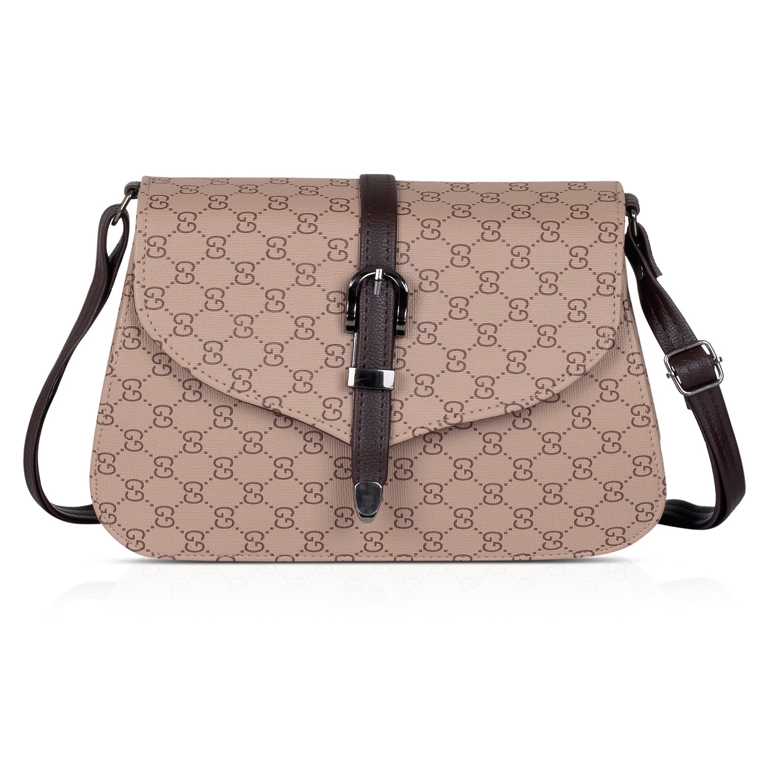 Designer-inspired black crossbody bag, crafted for women’s versatile style.