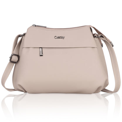 Catchy Everyday use Evening Beige, Black and Pink Sling Bag