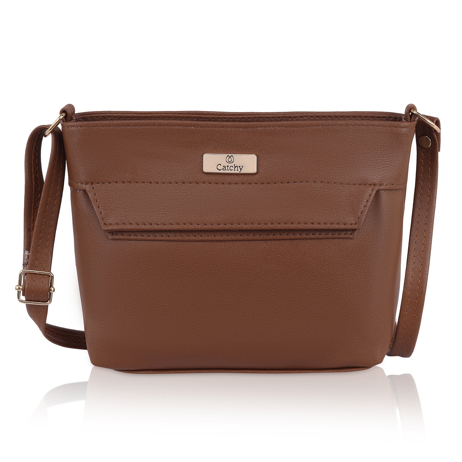 Blue sling bag styled for night-out glamour.