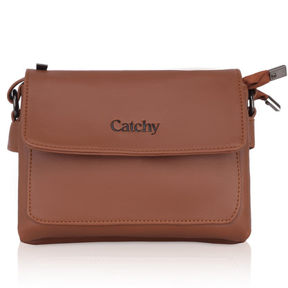 Catchy Everyday use Evening Brown & Gray Sling Bag