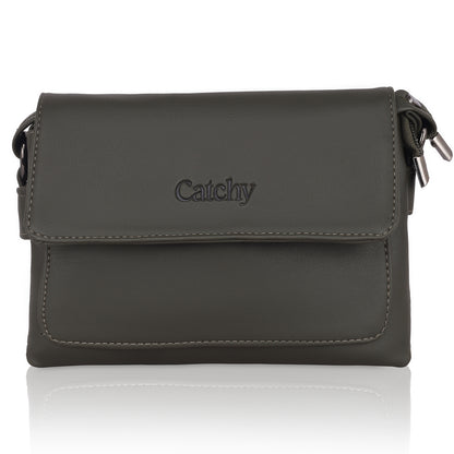 Catchy Everyday use Evening Brown & Gray Sling Bag