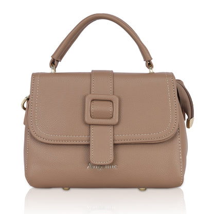 Angeline beige women's sling bag with detachable strap