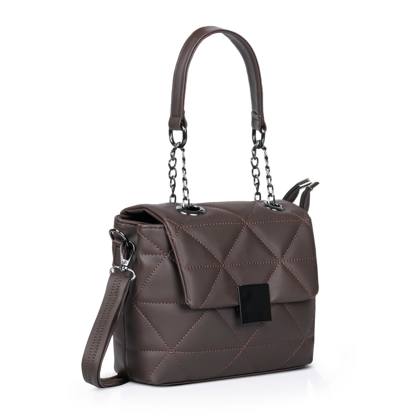 Catchy Quilted Sling Bag – Trendy shoulder sling bag with Chain Strap