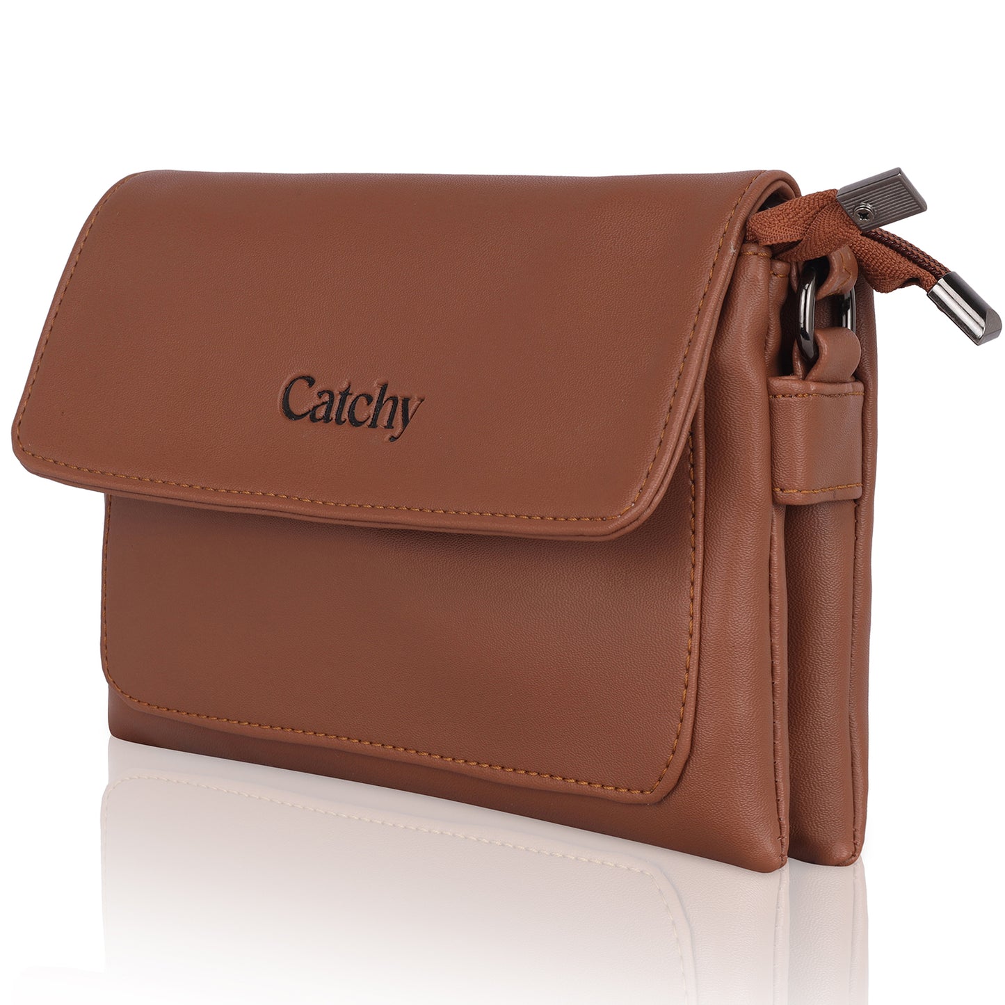 Catchy Everyday use Evening Brown & Gray Sling Bag