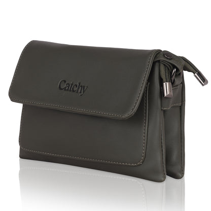 Catchy Everyday use Evening Brown & Gray Sling Bag