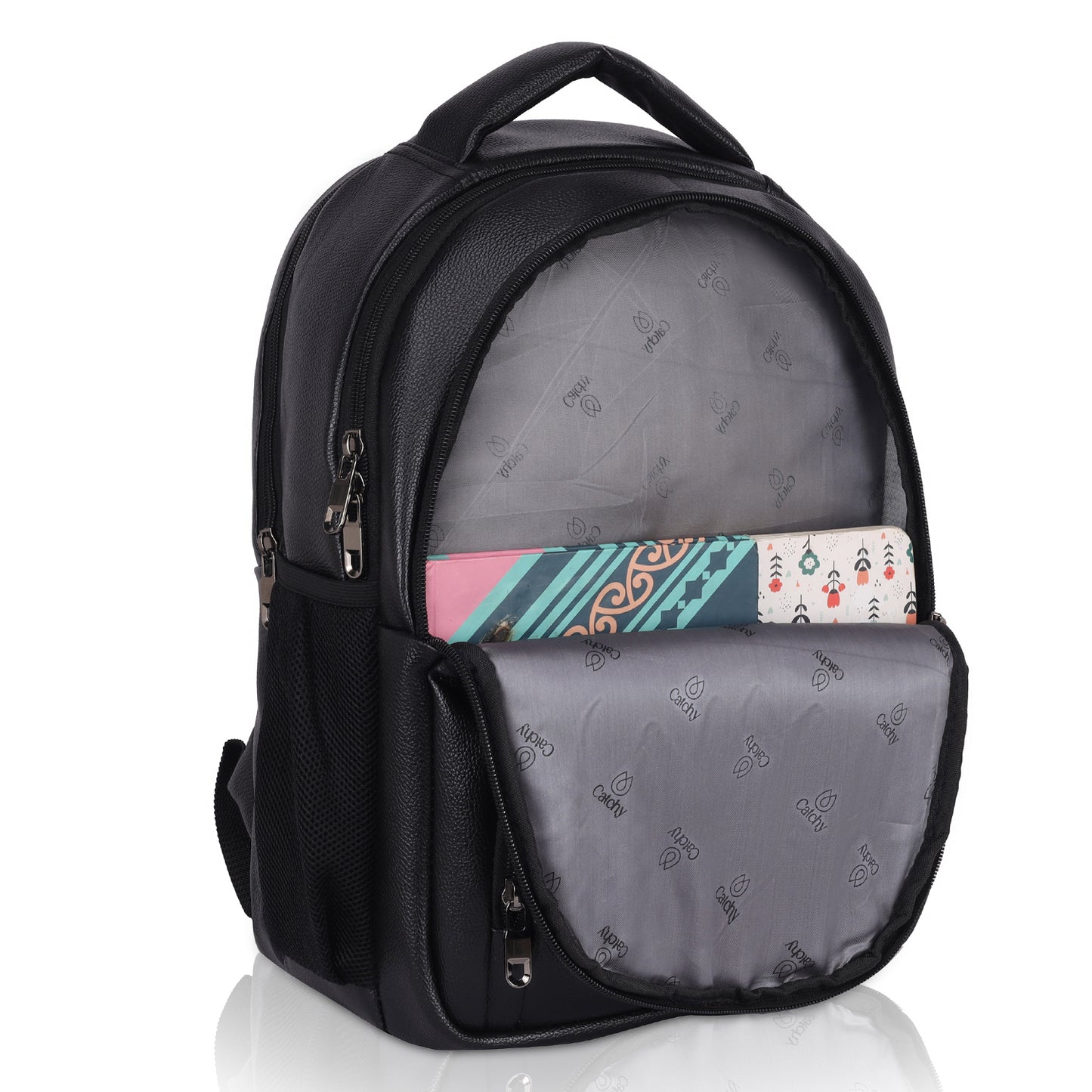 Catchy Everyday use Laptop Backpack in Black & Brown