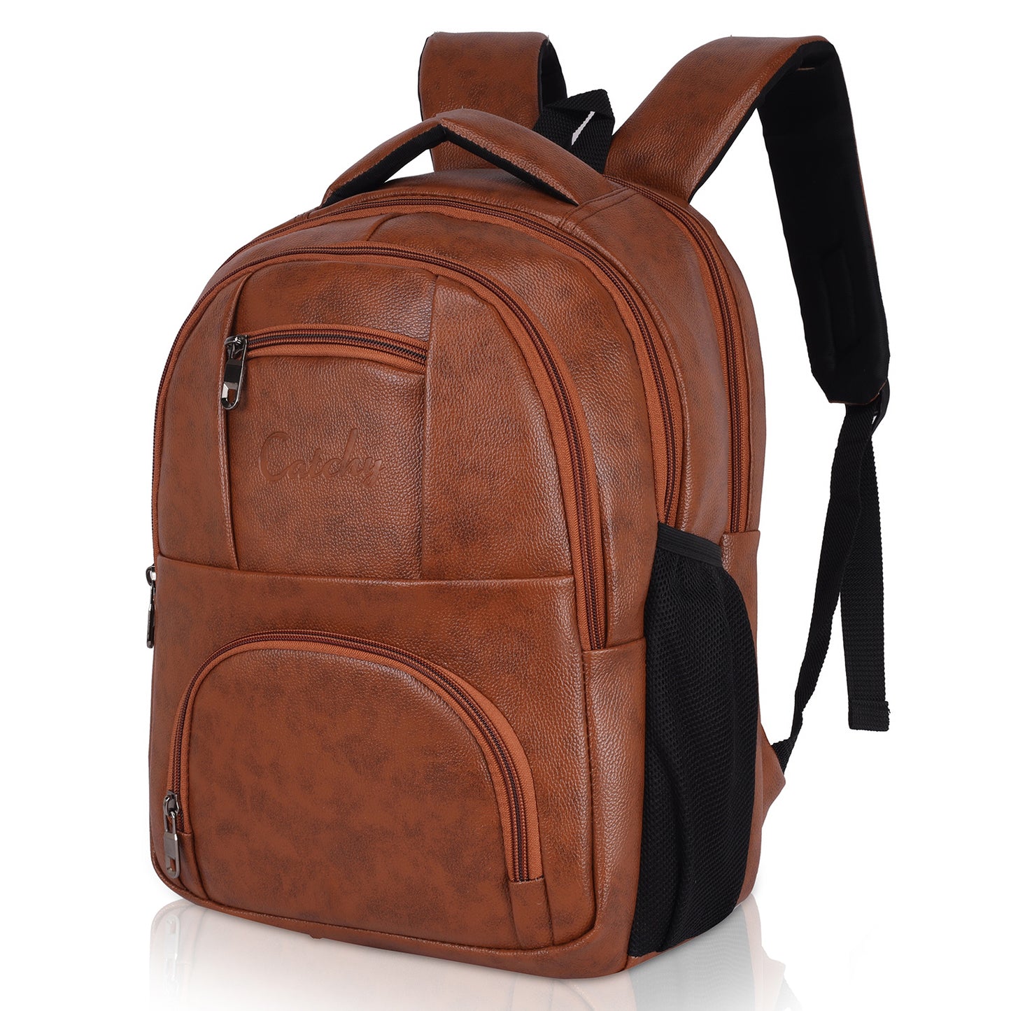 Catchy Everyday use Laptop Backpack in Black & Brown