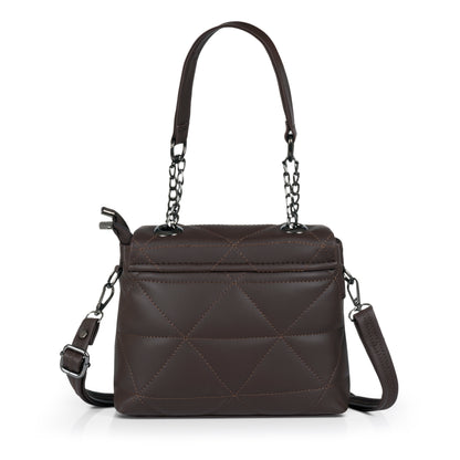 Catchy Quilted Sling Bag – Trendy shoulder sling bag with Chain Strap