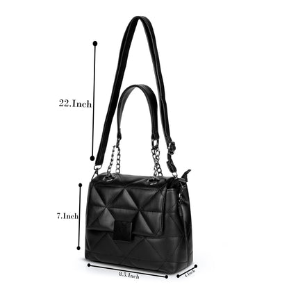 Catchy Quilted Sling Bag – Trendy shoulder sling bag with Chain Strap