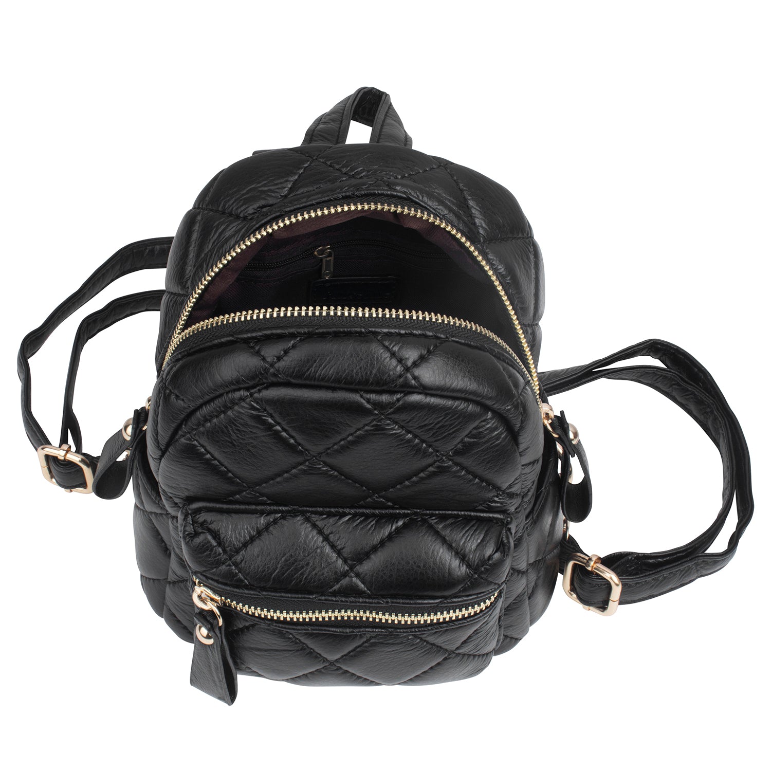 Mini Black Travel Backpack for Women perfect for Airport Look