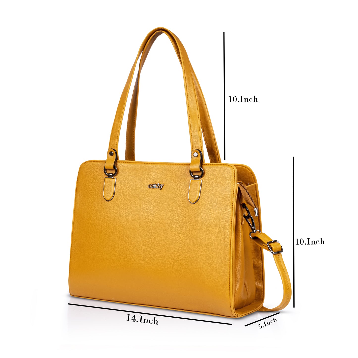 Catchy Classic PU Tote Bag – Stylish Handbag for Work & Casual Outings