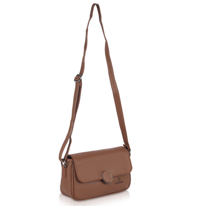 Catchy Everyday use Evening Tan, Brown and Black Sling Bag